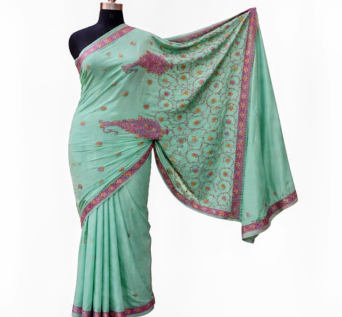 Kashmiri Hand Embroidered Saree