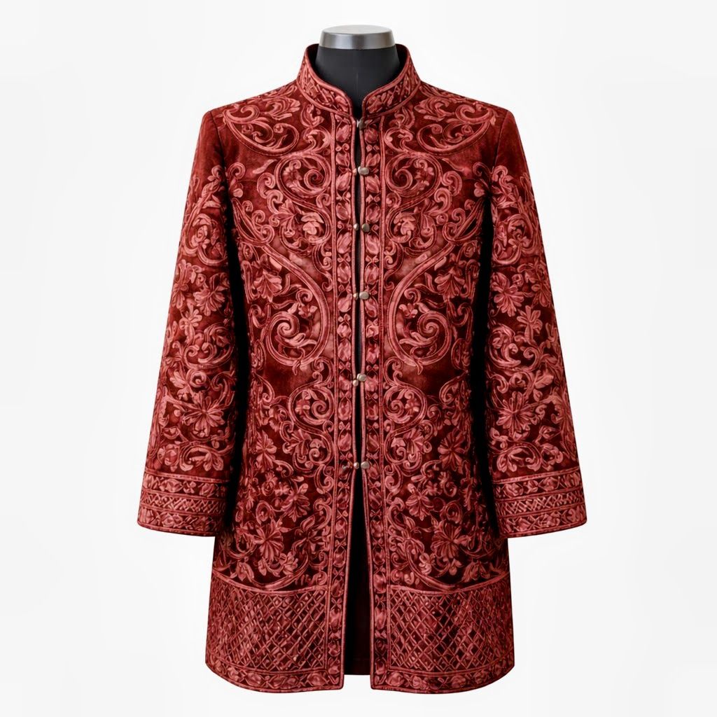 Kashmiri Middle Length Coat