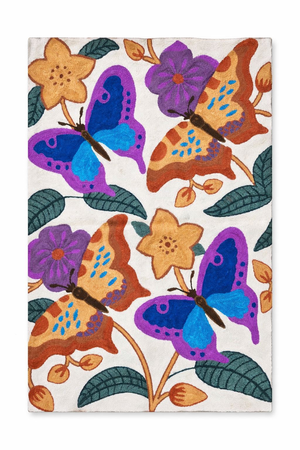 Hand Embroidery Wall Piece 2x3 Ft