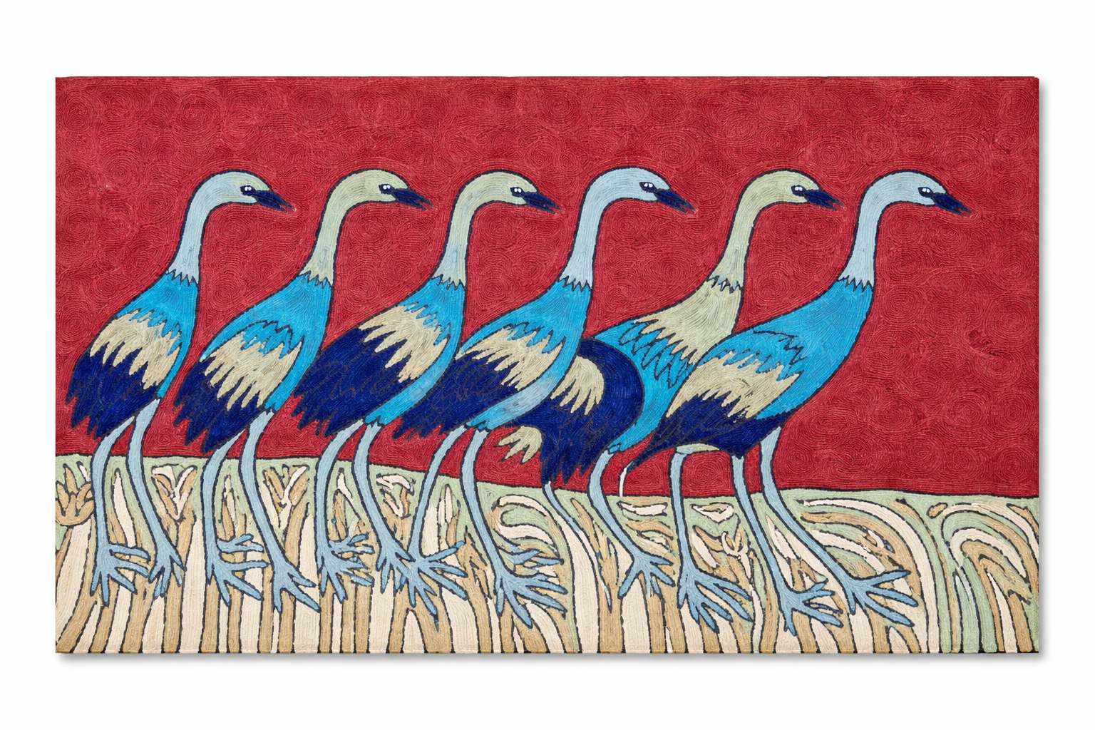 Hand Embroidery Wall Piece 2x3 Ft