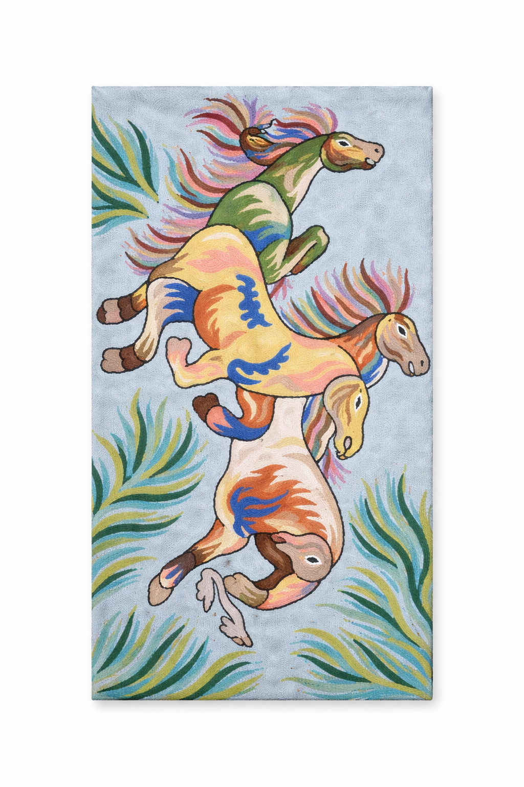 Hand Embroidery Wall Piece 2x3 Ft