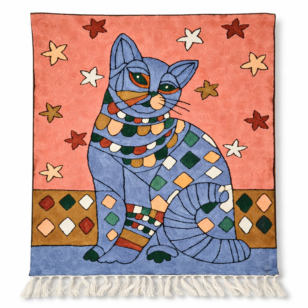 Hand Embroidery Wall Piece 2x3 Ft