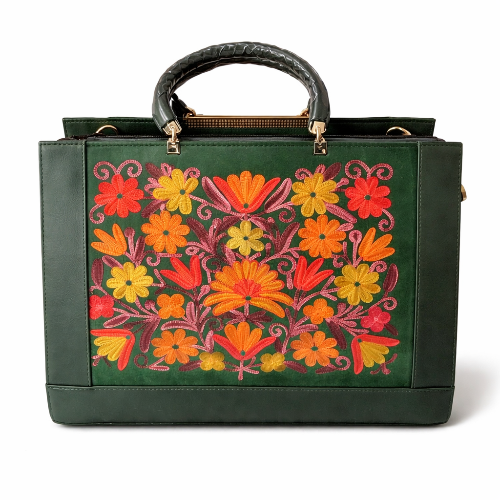 Kashmiri Embroidery Purse with Laptop Pocket