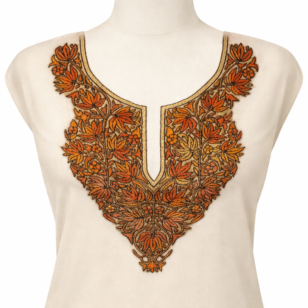 Pure Cotton Hand Embroidered Suit