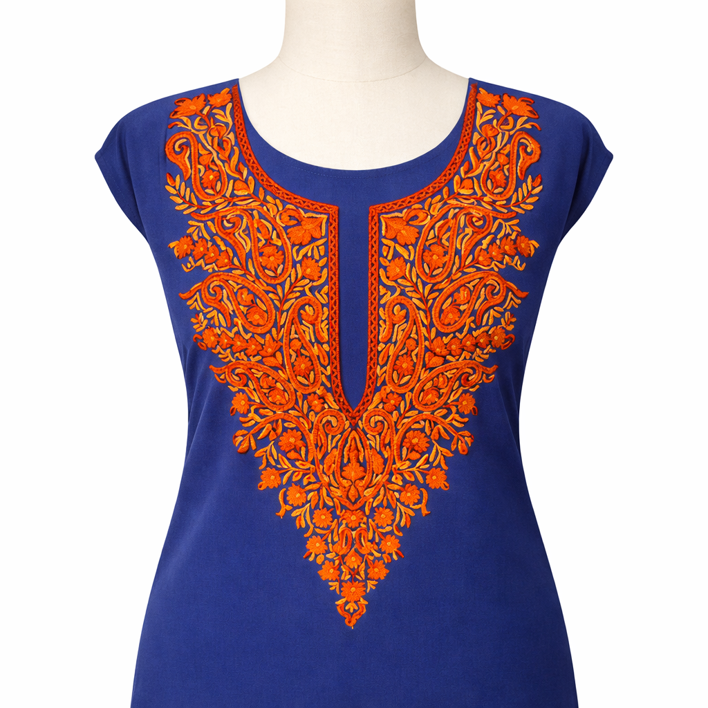 Pure Cotton Hand Embroidered Suit